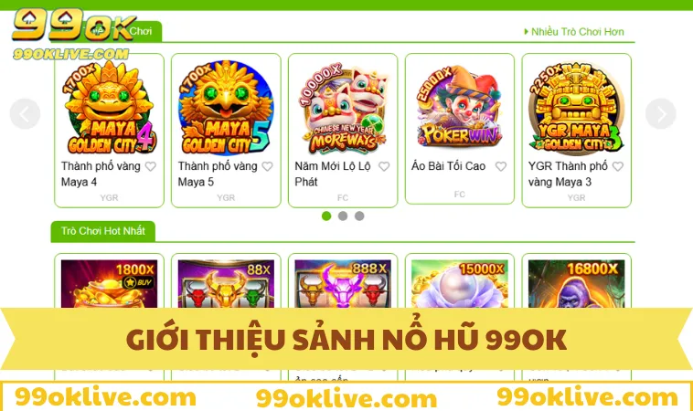Nổ Hũ 99OK 53 Đôi nét tìm hiểu về sảnh slotgame 99OK