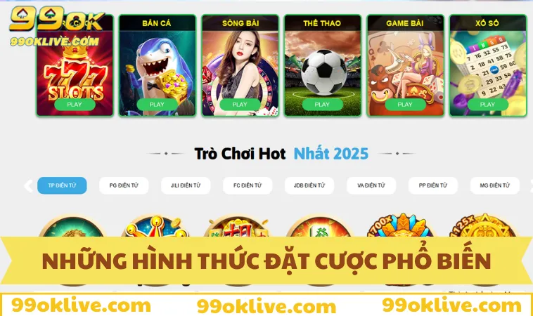 Xổ Số 99OK 65 Những hình thức cược lô đề trực tuyến tại nhà cái