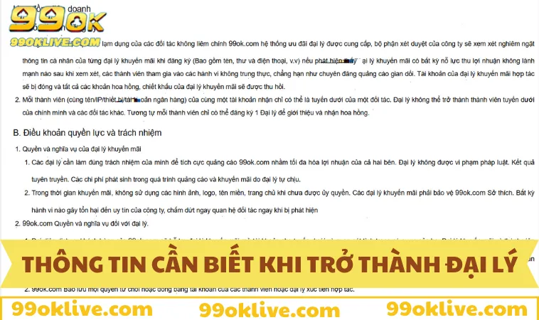 Thông tin cần biết khi trở thành đối tác chính thức